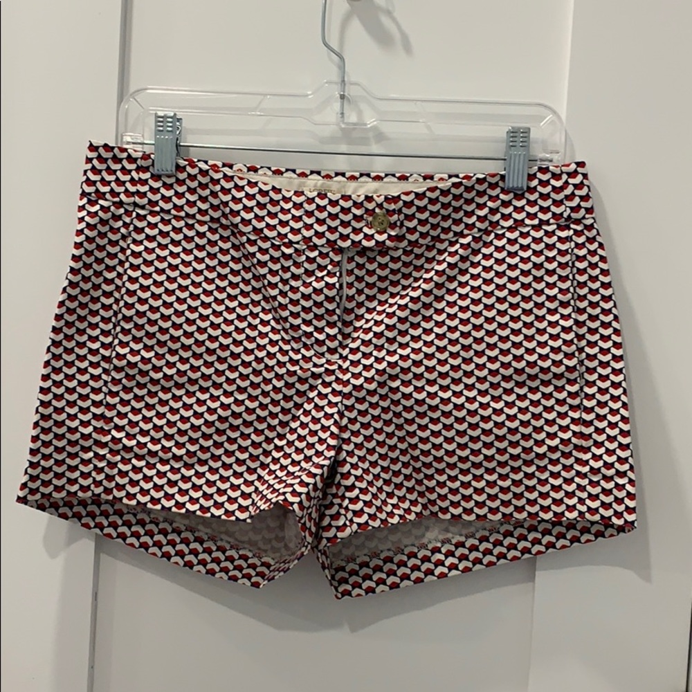 JCrew Stretch Patterned Shorts, Size 2